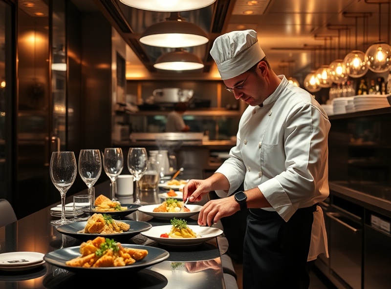 Chef Preparing Food
